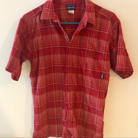 Patagonia Other - Patagonia Organic Cotton Red Plaid Short Sleeve